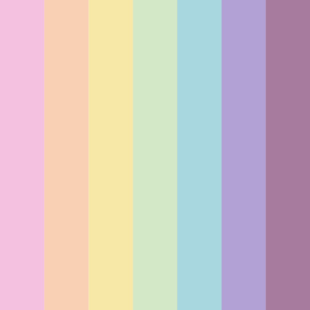Download sweet whimsy color palette PNG image (square)