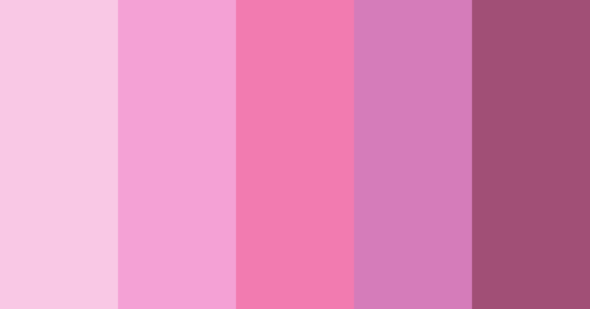 Download pink cupcake color palette PNG image (landscape)