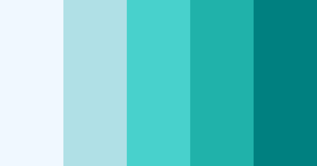 Download tropical serenity color palette PNG image (landscape)