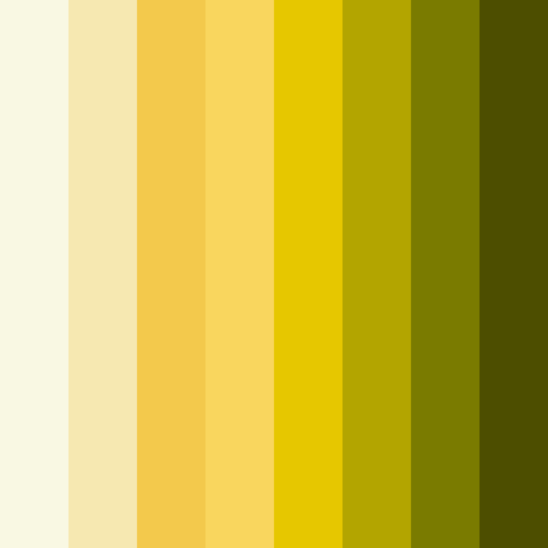 Download yellow bliss color palette PNG image (square)