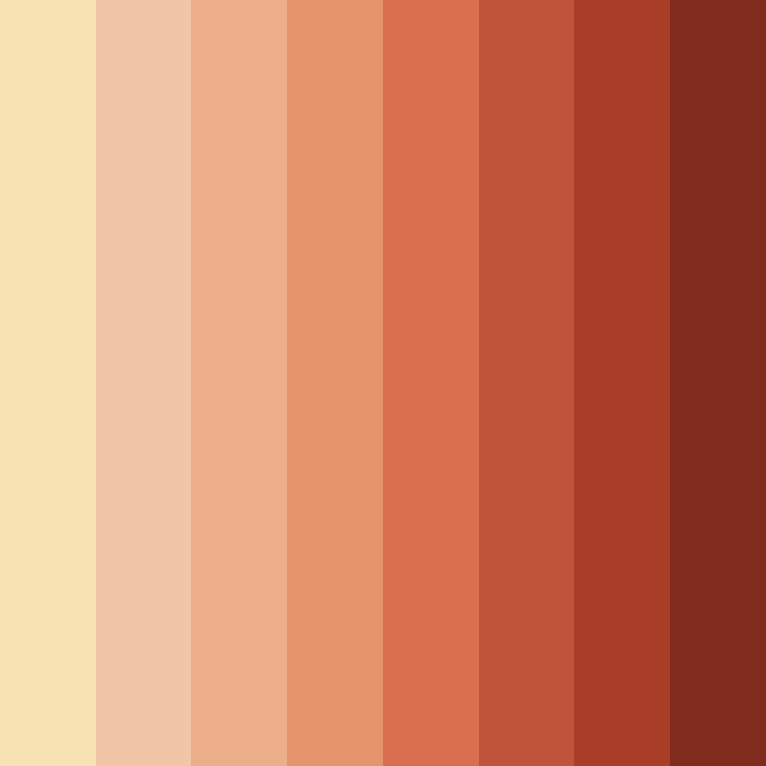 Download warm orange color palette PNG image (square)