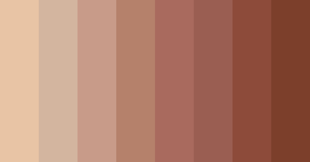 Download brown mushroom color palette PNG image (landscape)
