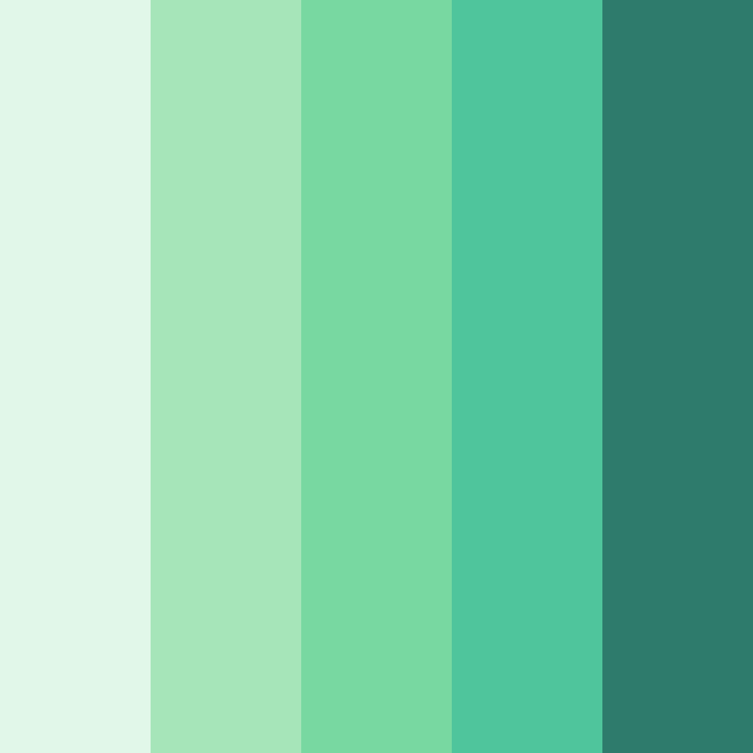 Download peppery green delight color palette PNG image (square)