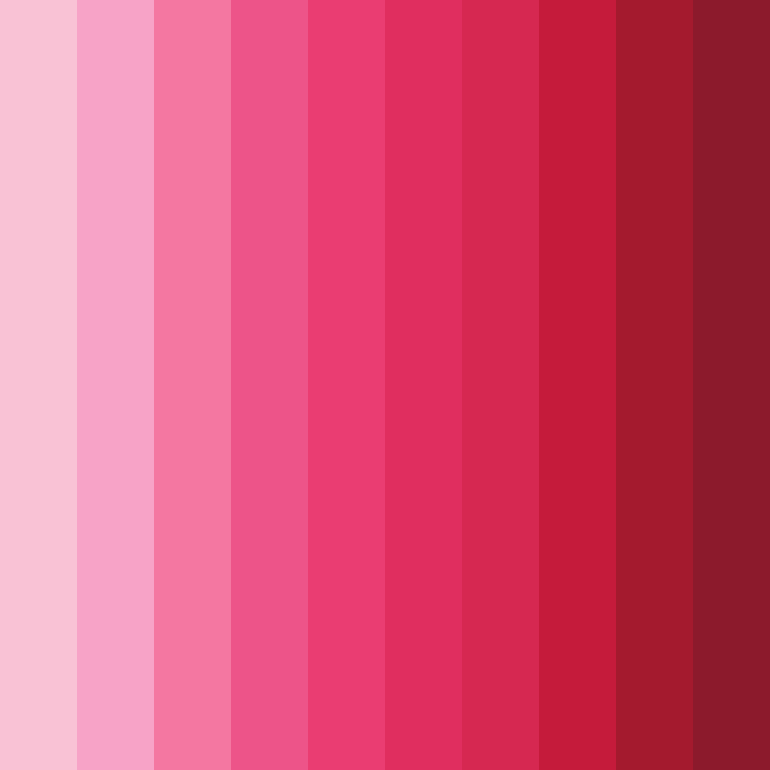 Download blushing blooms color palette PNG image (square)