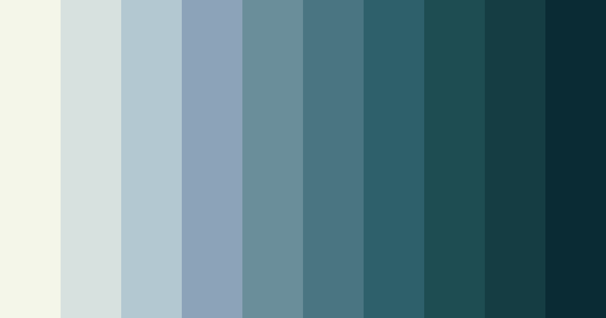 Download teal noodles color palette PNG image (landscape)