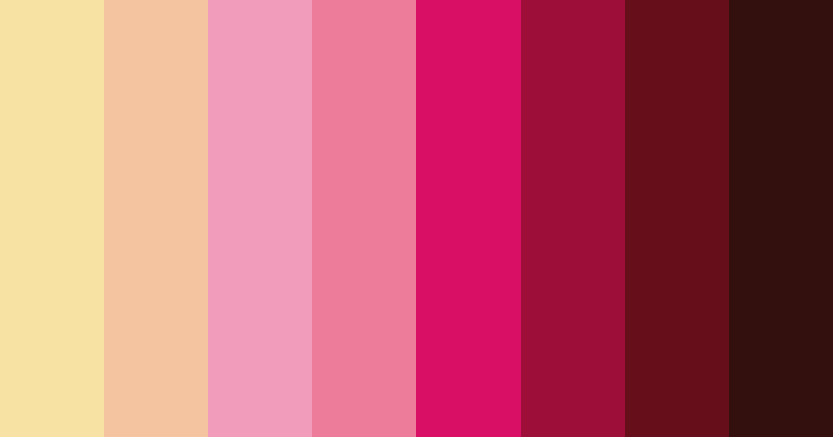 Download blush and burgundy dreams color palette PNG image (landscape)