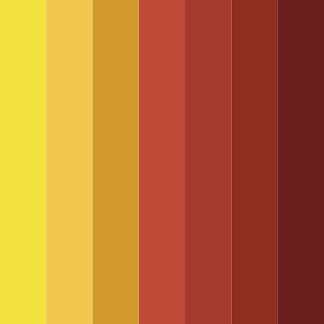 Download yellow and red delight color palette PNG image (square)
