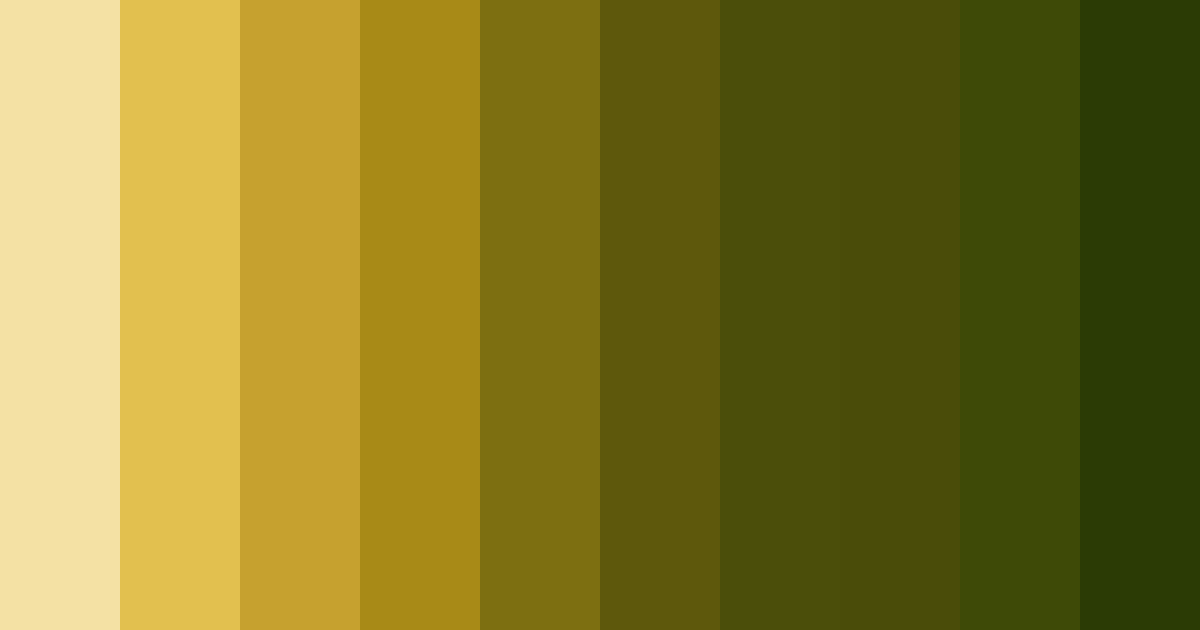 Download mustard brown color palette PNG image (landscape)
