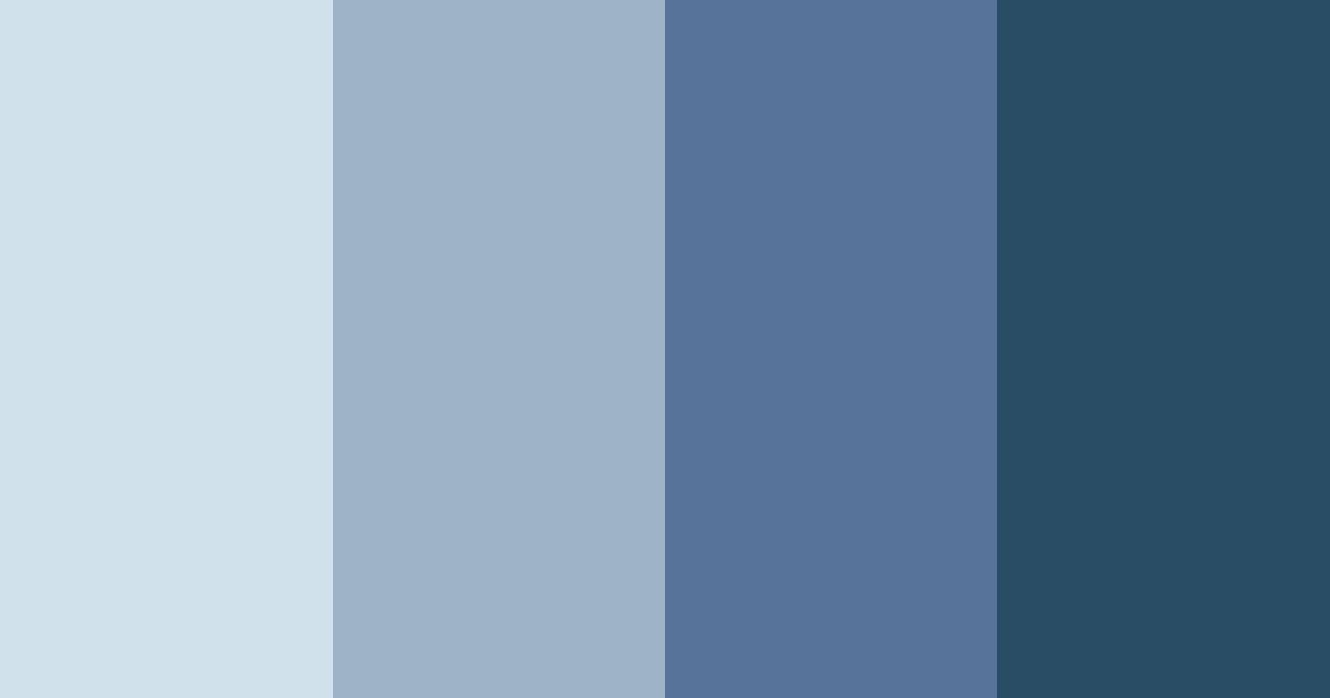 Download blue serenity color palette PNG image (landscape)
