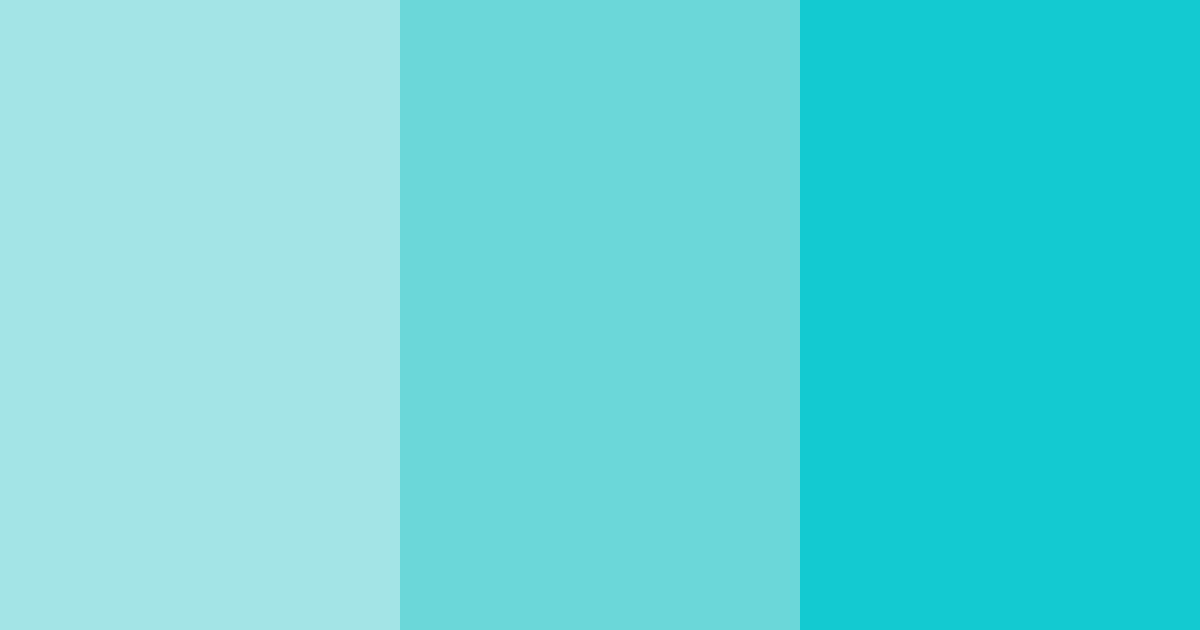 Download tropical teal harmony color palette PNG image (landscape)