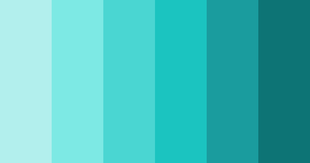 Download teal breeze color palette PNG image (landscape)