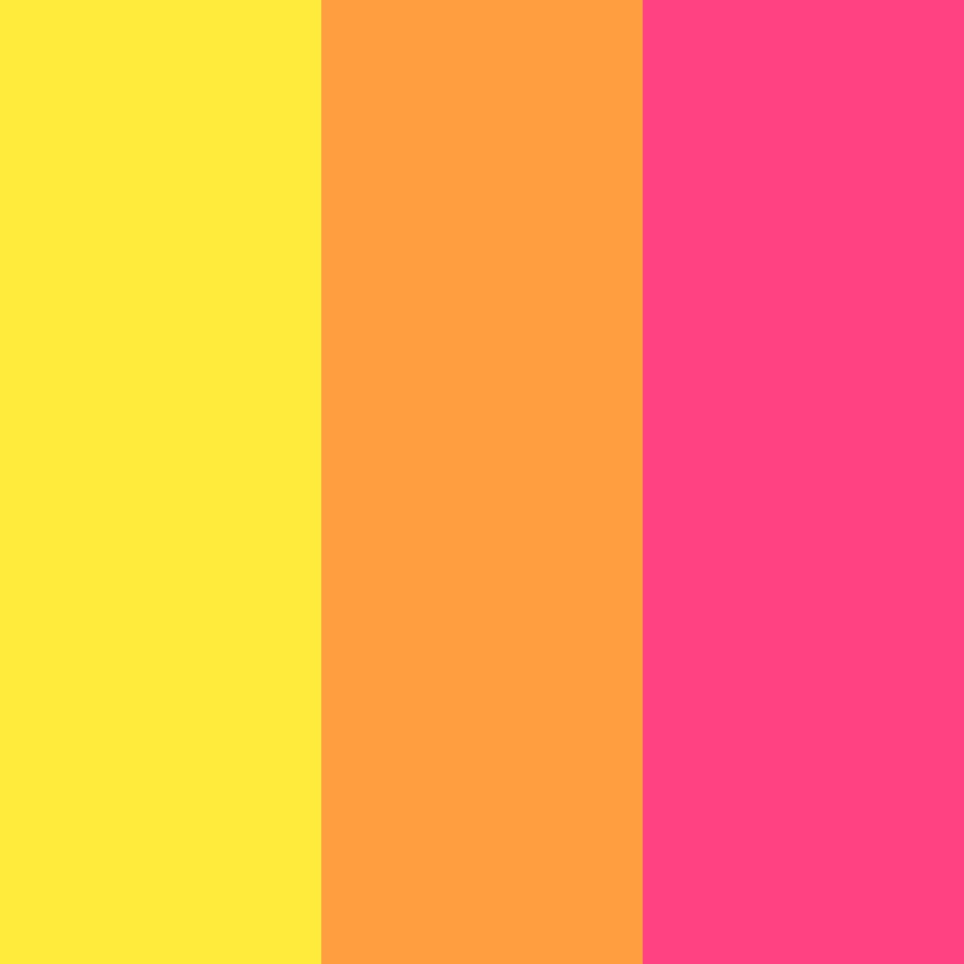 Download bright yellow color palette PNG image (square)