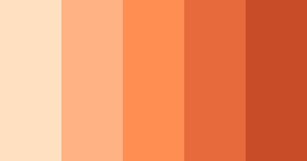 Download sunset sorbet color palette PNG image (landscape)