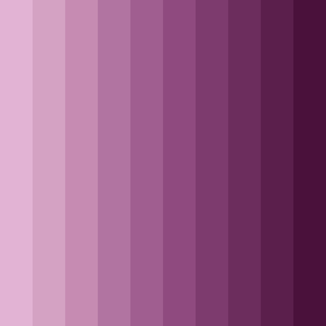 Download shades of purple color palette PNG image (square)