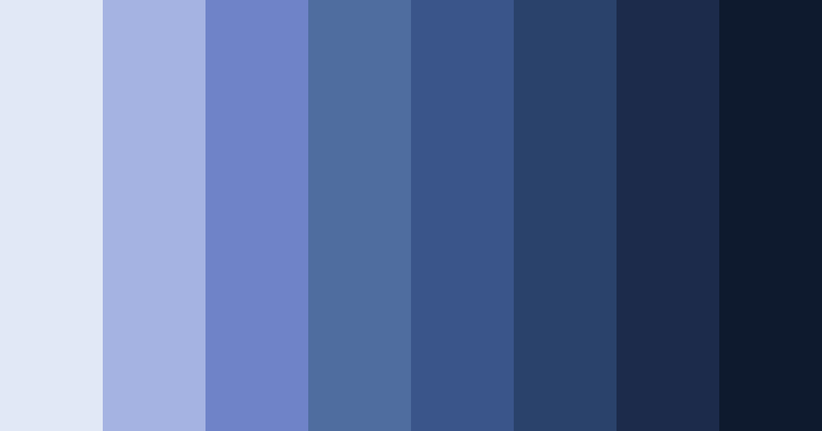 Download blueberry blue color palette PNG image (landscape)
