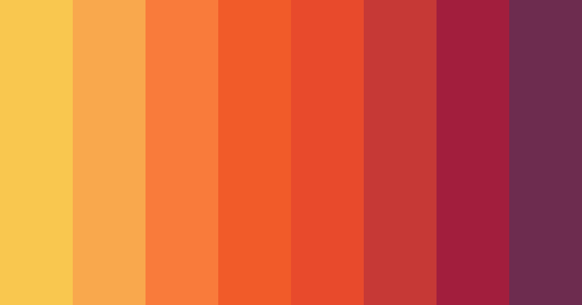 Download sunset red color palette PNG image (landscape)