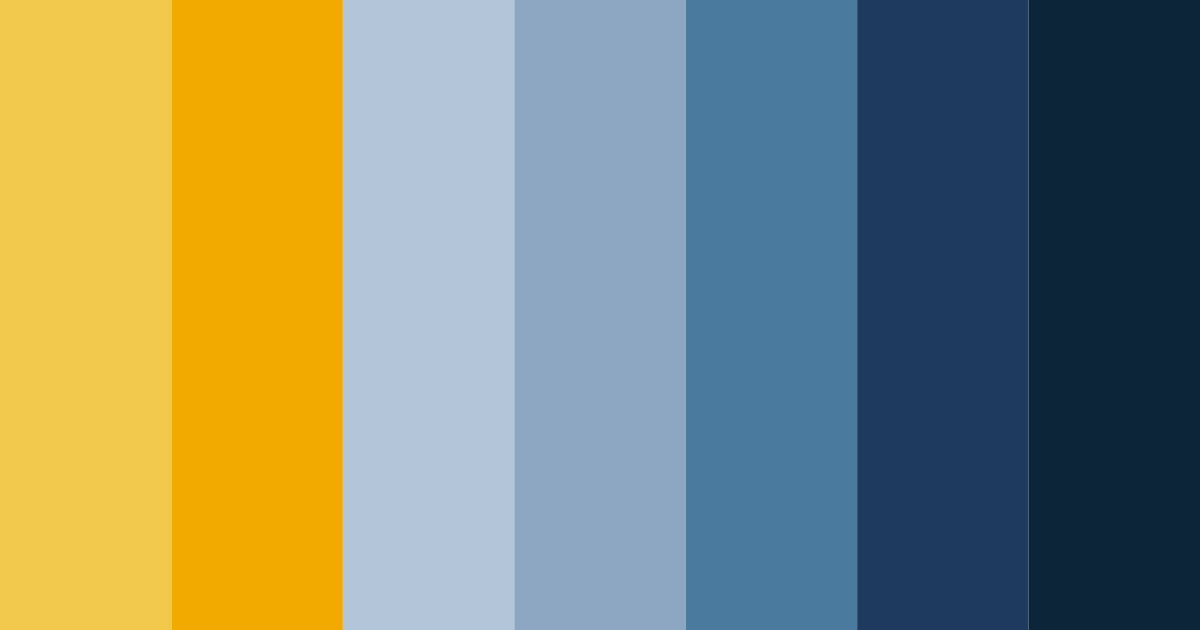 Download navy blue and golden orange color palette PNG image (landscape)