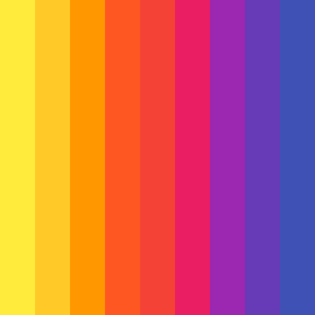 Download sunset symphony color palette PNG image (square)