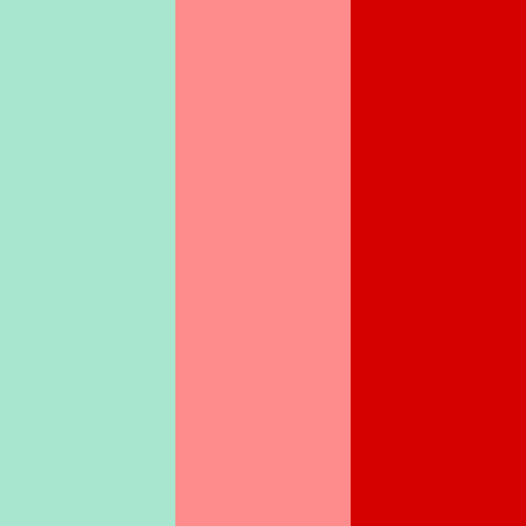 Download shades of green and red color palette PNG image (square)