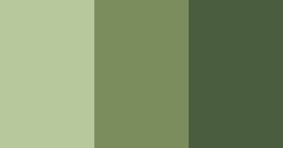Download green camouflage color palette PNG image (landscape)