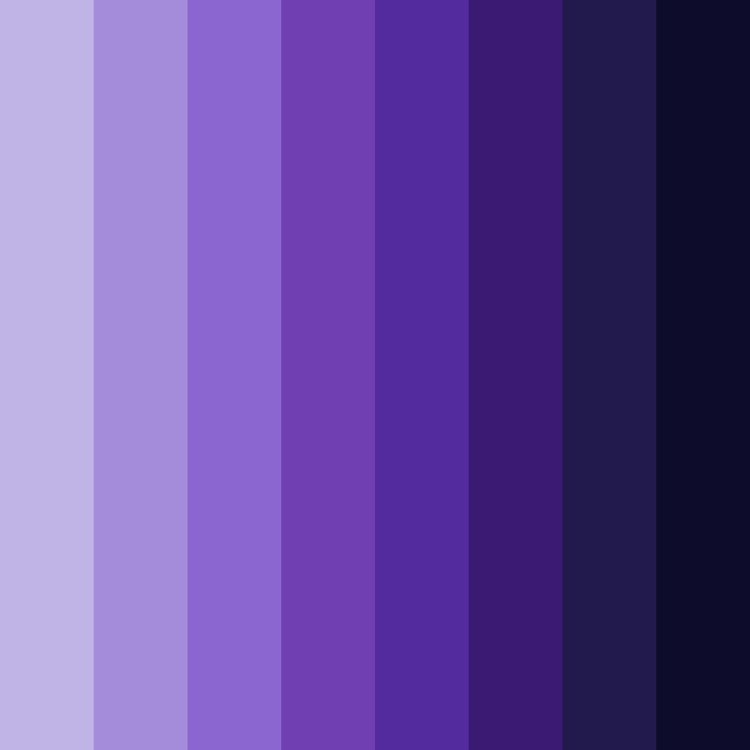 Download shades of blue violet color palette PNG image (square)