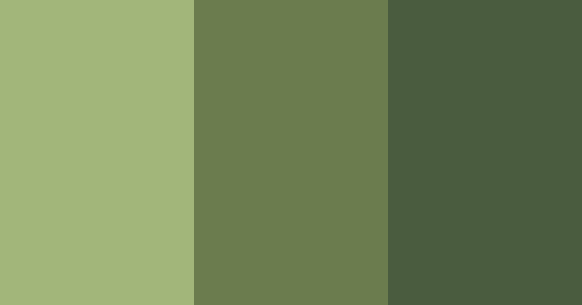 Download green camouflage color palette PNG image (landscape)