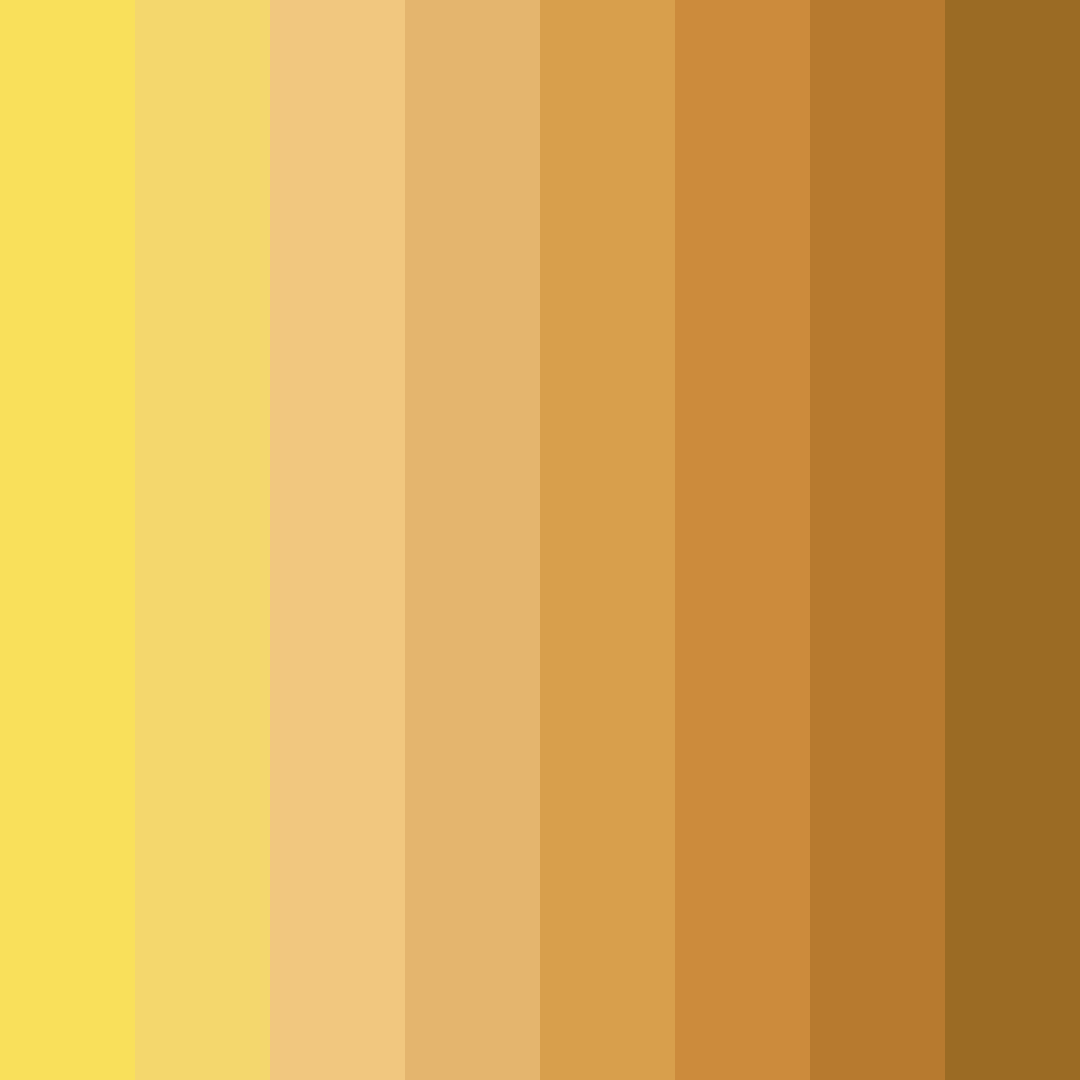 Download golden sunshine color palette PNG image (square)