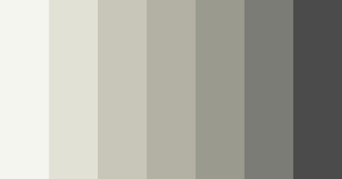 Download neutral shades of gray color palette PNG image (landscape)