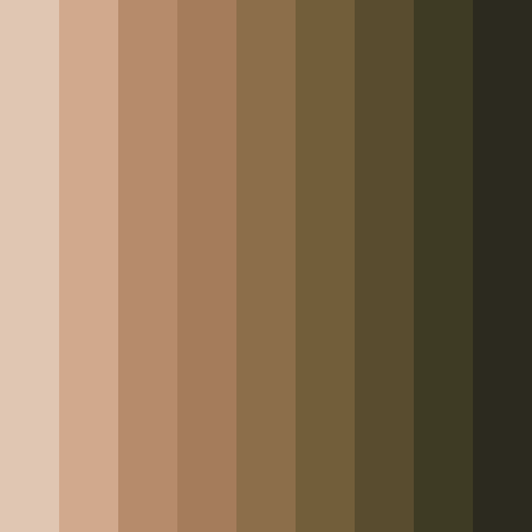 Download earthy whispers color palette PNG image (square)