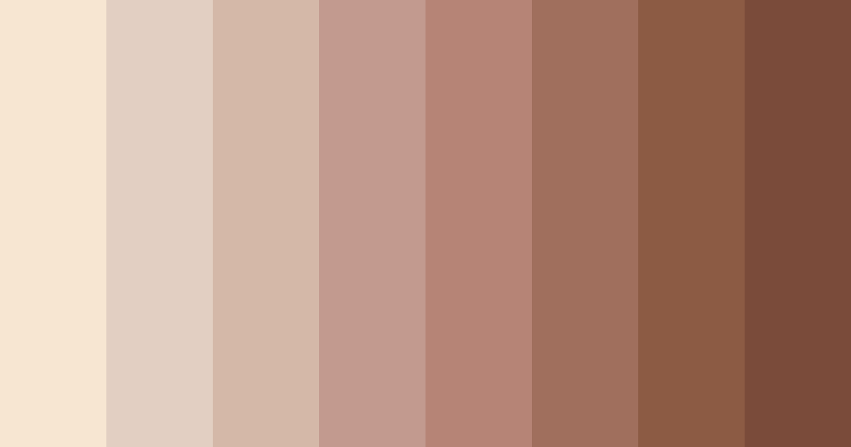 Download soft peach color palette PNG image (landscape)