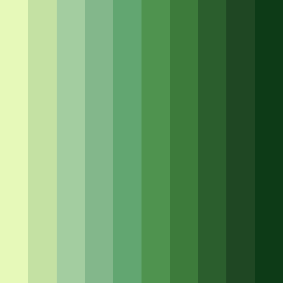 Download lime shades color palette PNG image (square)