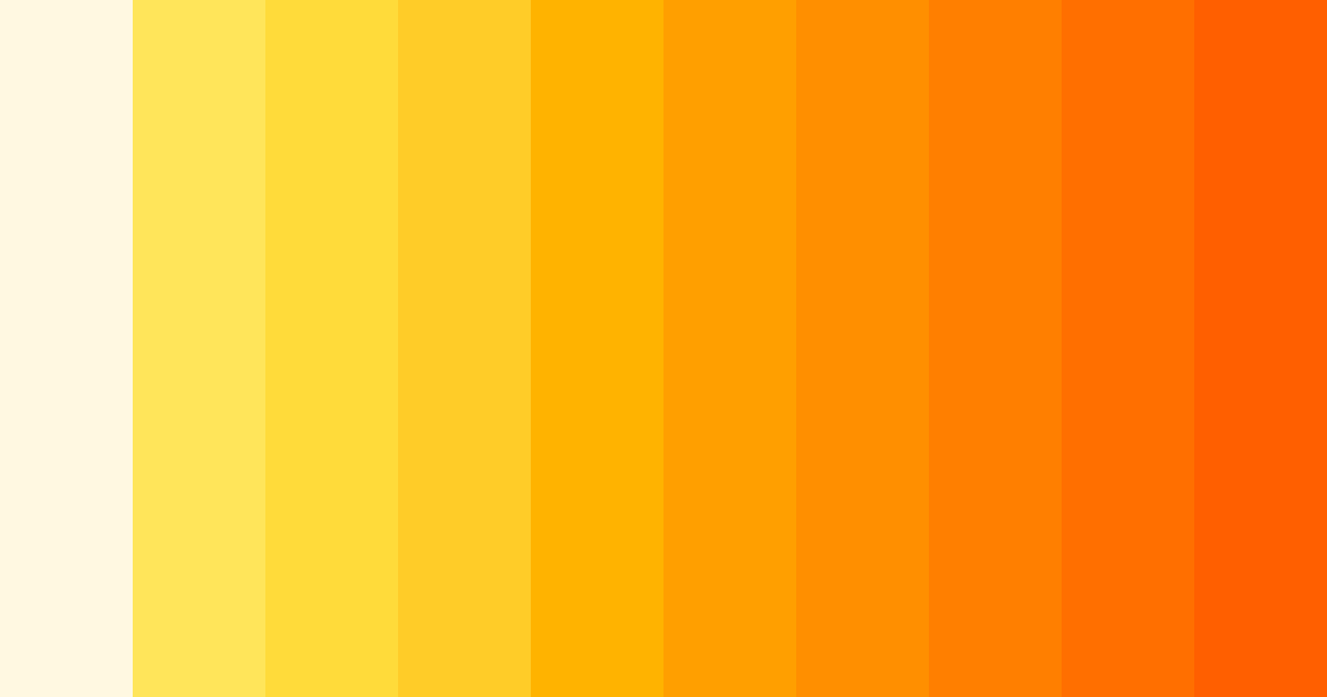 Download sunshine symphony color palette PNG image (landscape)