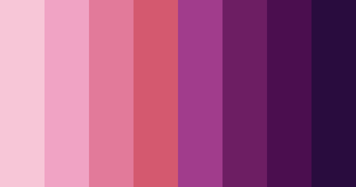 Download dark pink rainbow color palette PNG image (landscape)