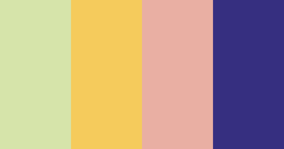 Download pastel sunshine daydream color palette PNG image (landscape)