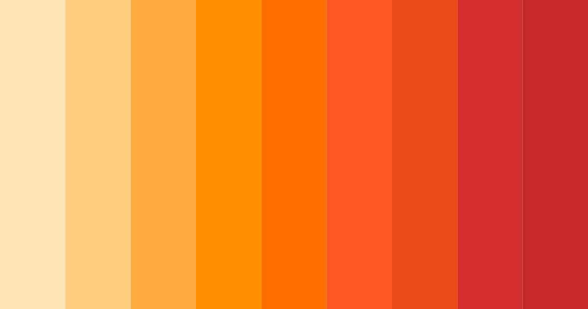 Download sunset ember color palette PNG image (landscape)