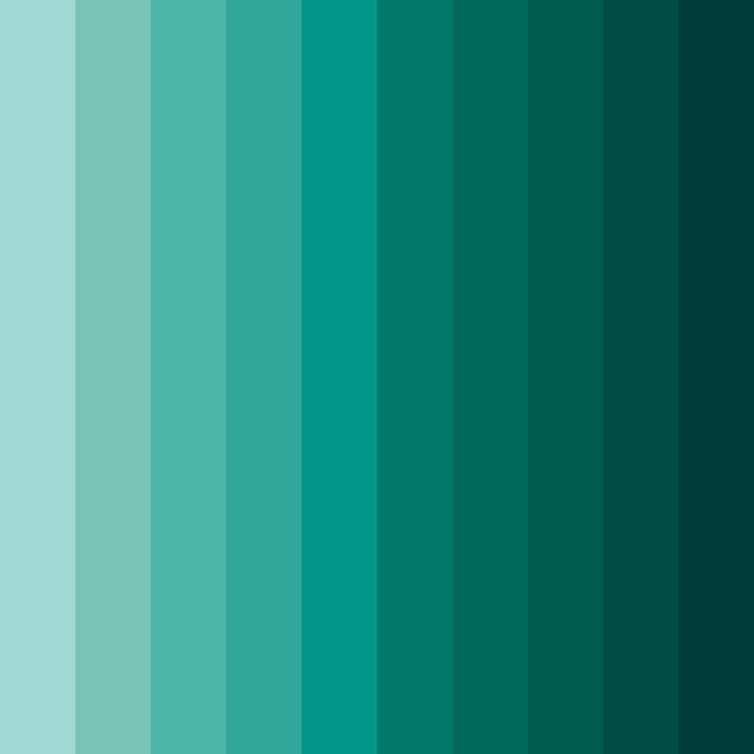 Download teal contrast color palette PNG image (square)