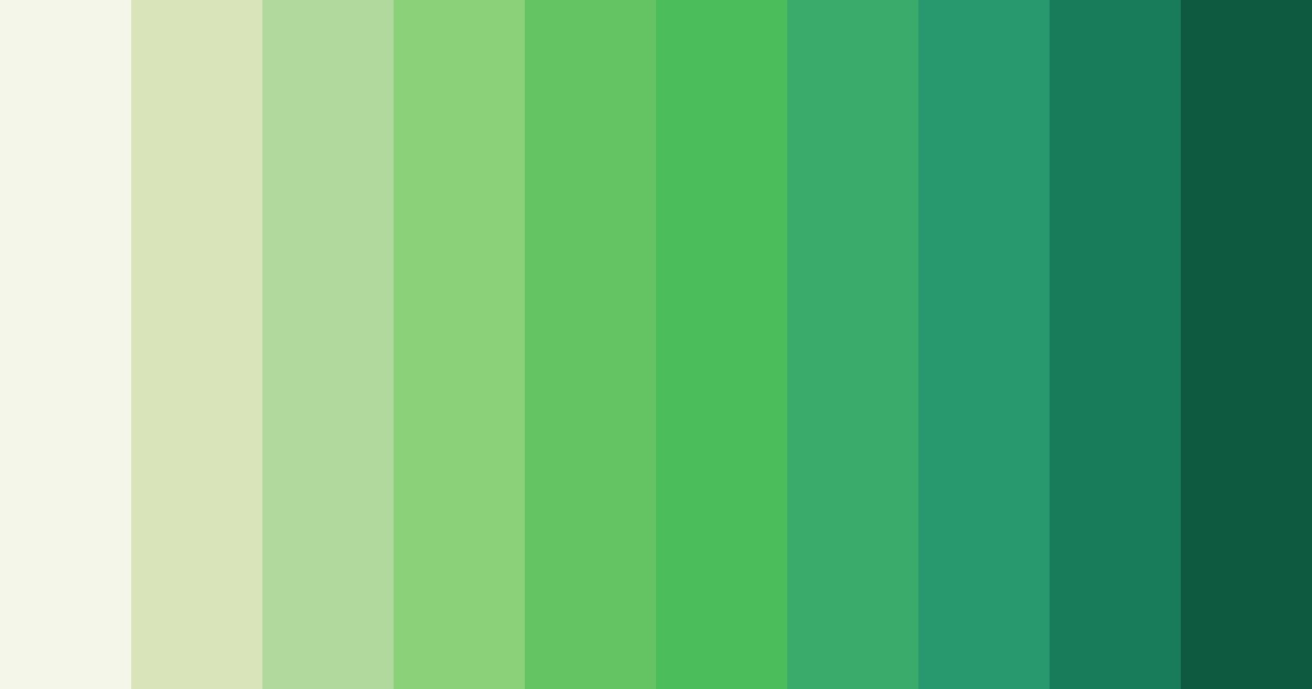Download green symphony color palette PNG image (landscape)
