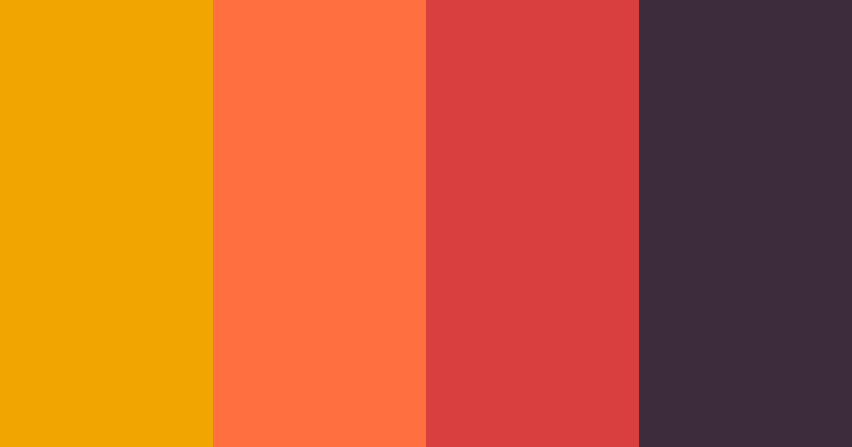 Download orange shadows color palette PNG image (landscape)