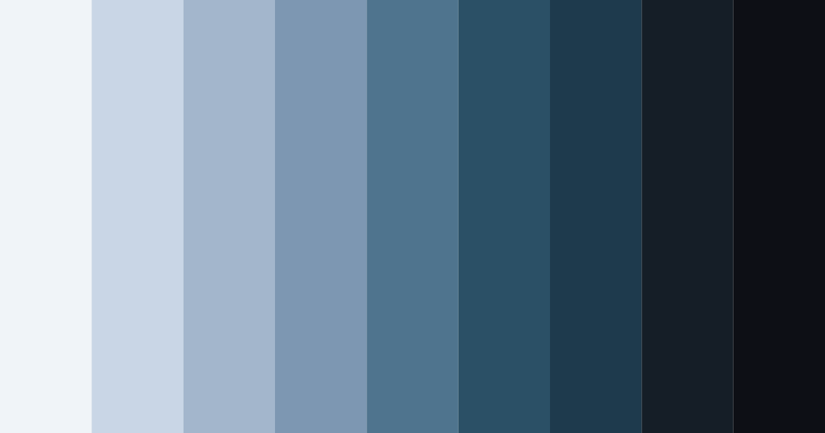 Download blue twilight color palette PNG image (landscape)