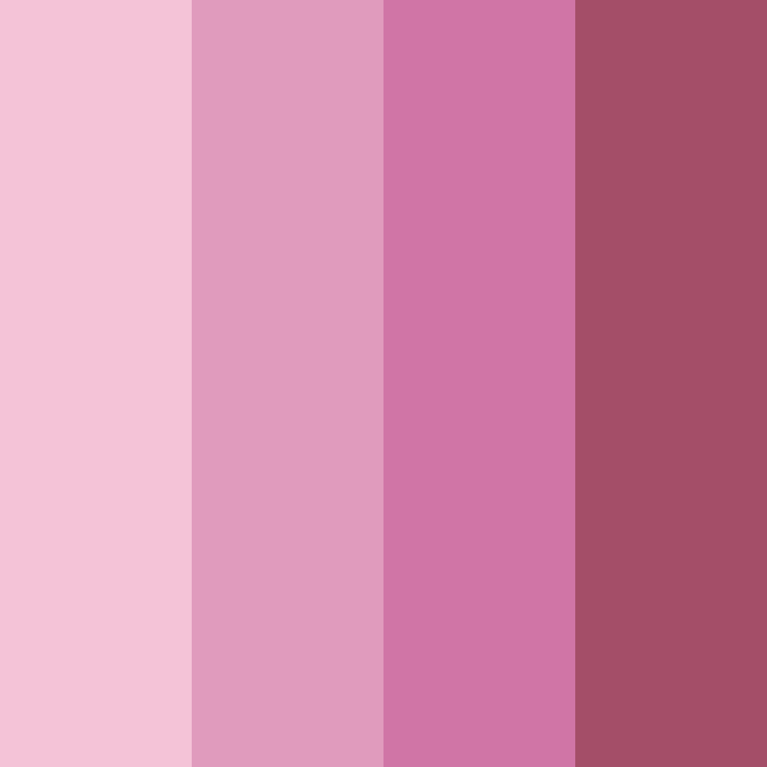Download dusty pink shades color palette PNG image (square)