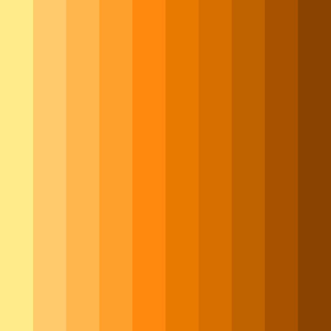 Download amber emberblaze color palette PNG image (square)