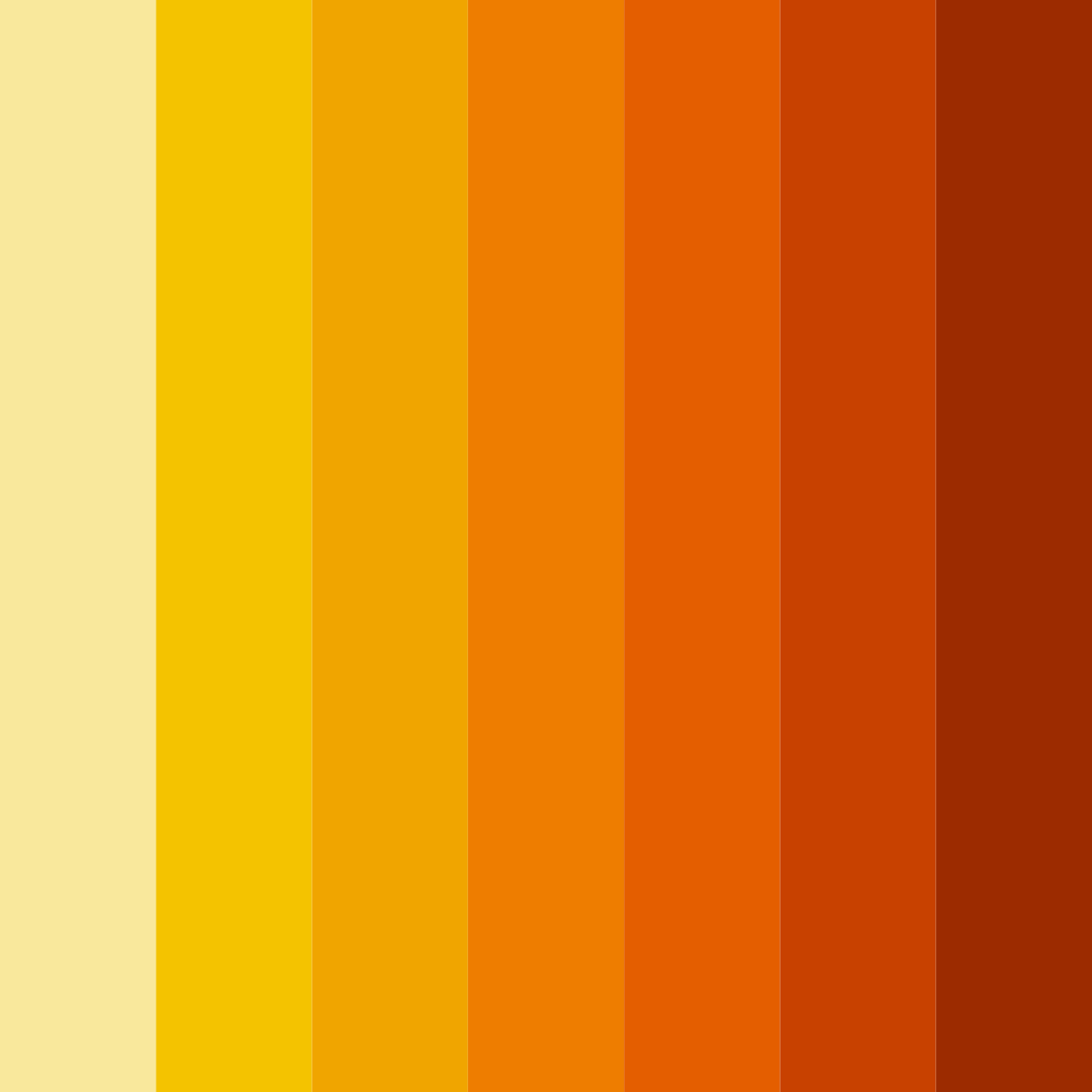 Download warm yellow color palette PNG image (square)