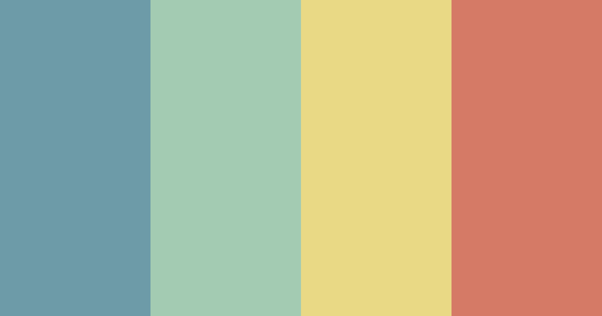 Download sea breeze sunset color palette PNG image (landscape)