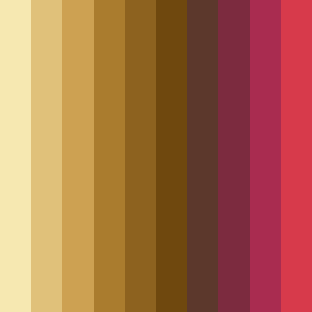 Download cinnamon success color palette PNG image (square)