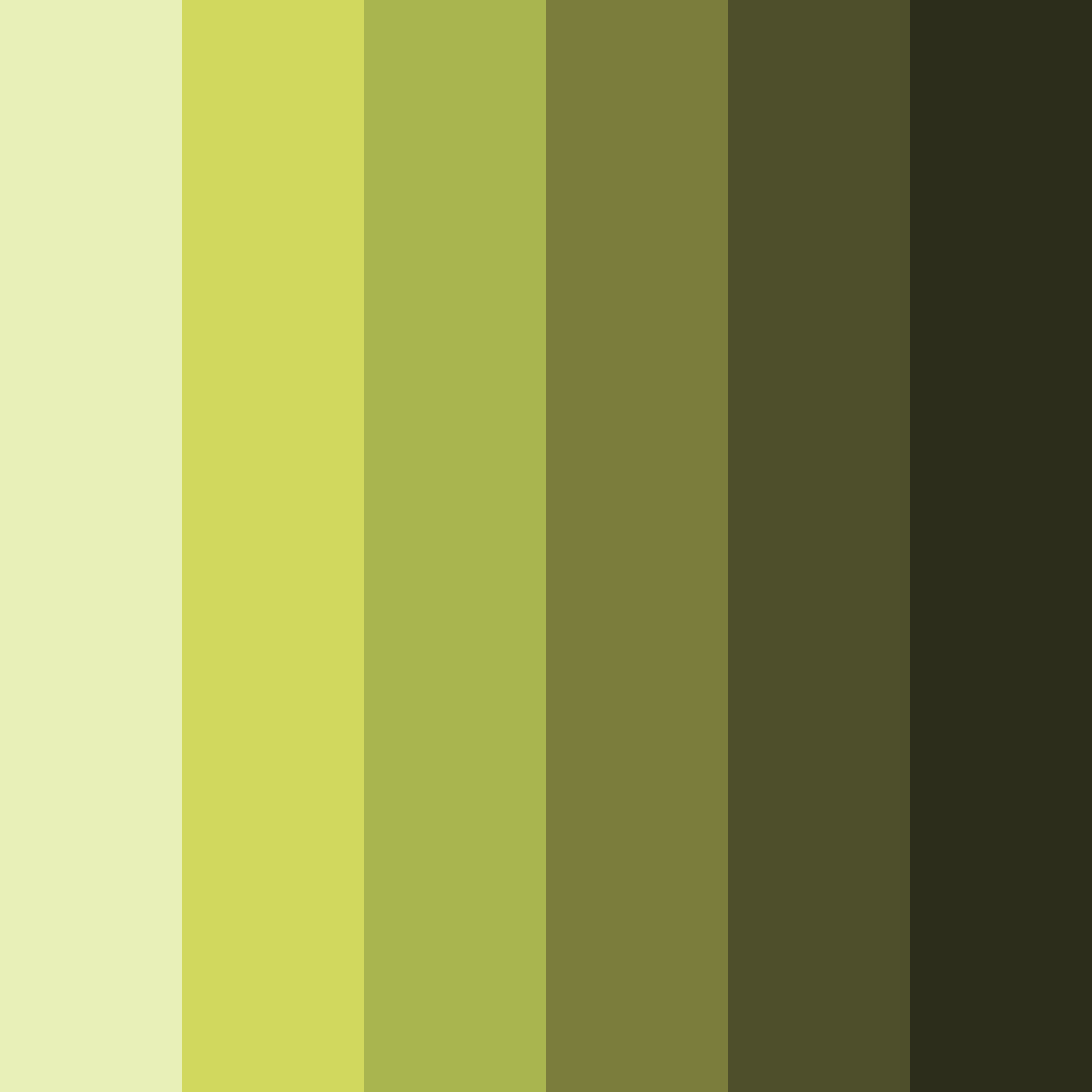 Download shades of green safari color palette PNG image (square)