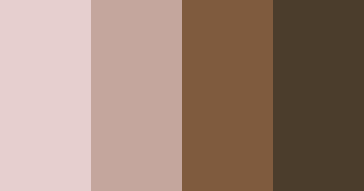 Download brown elegance color palette PNG image (landscape)
