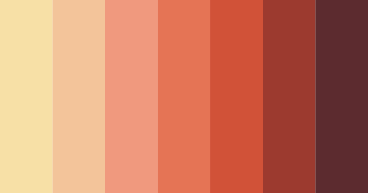 Download warm red color palette PNG image (landscape)