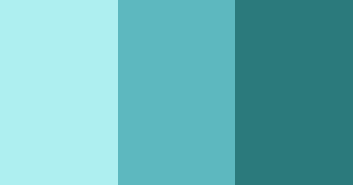 Download teal ocean color palette PNG image (landscape)