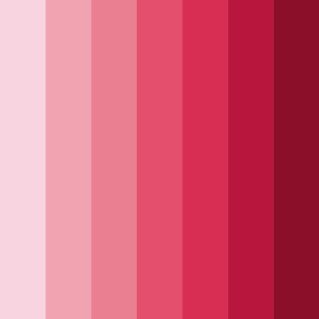 Download blushing rose garden color palette PNG image (square)