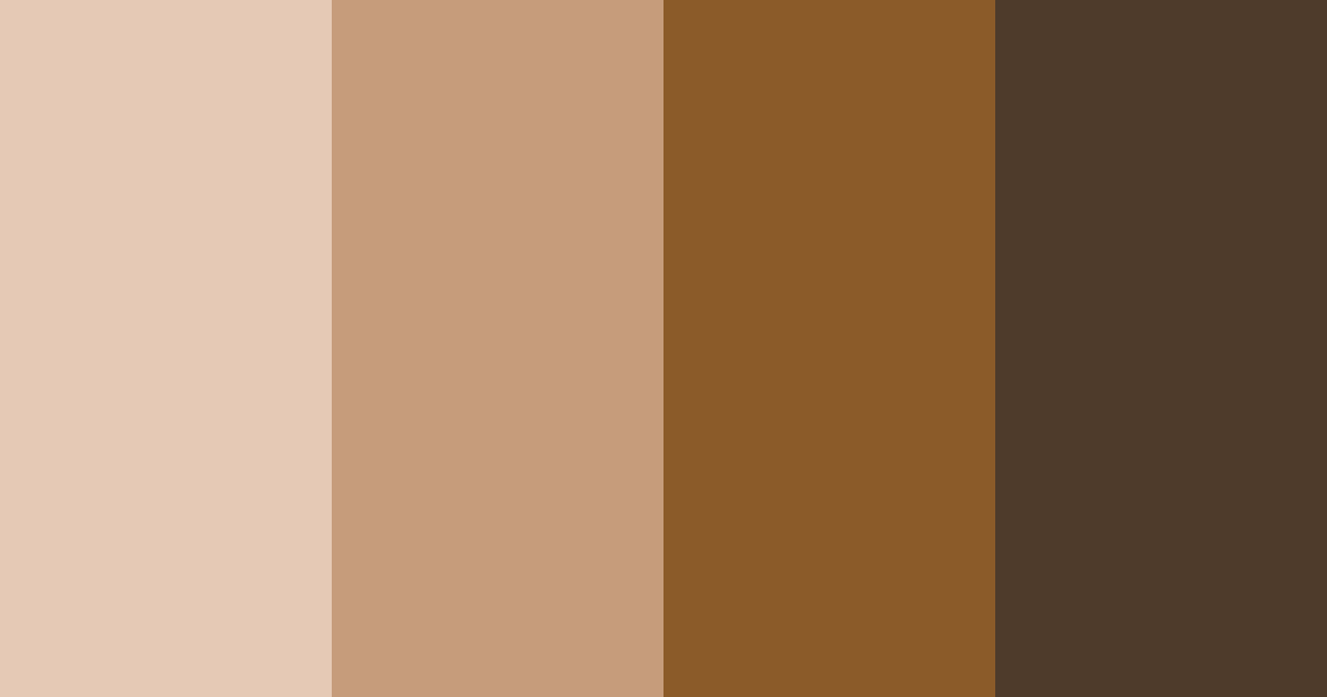 Download brown chocolate color palette PNG image (landscape)